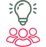 Icon für kollektive Intelligenz